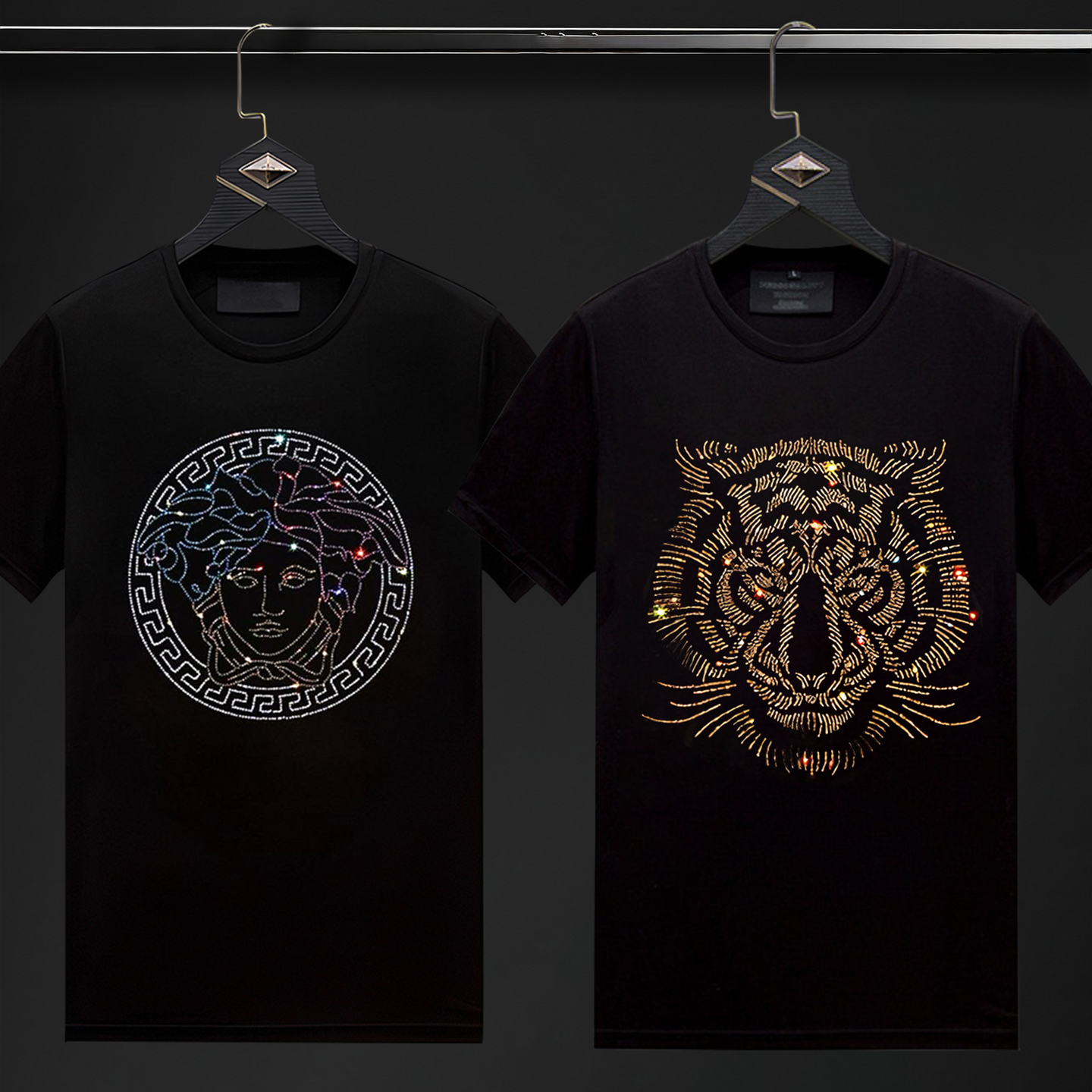 Pack Of 2 Luxury Cotton T-shirts (EMPRESS+TIGER 1)